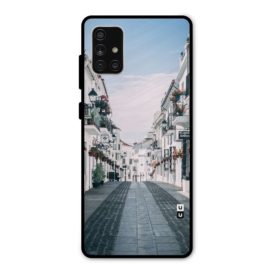 Aesthetic Street Metal Back Case for Galaxy A71