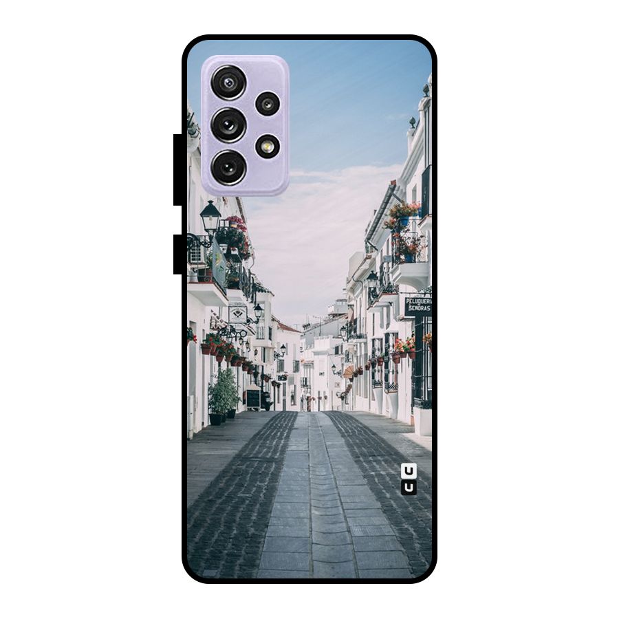 Aesthetic Street Metal Back Case for Galaxy A72