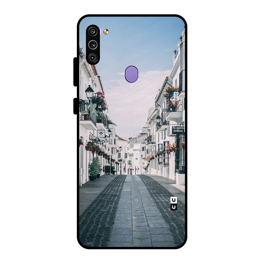 Aesthetic Street Metal Back Case for Galaxy M11