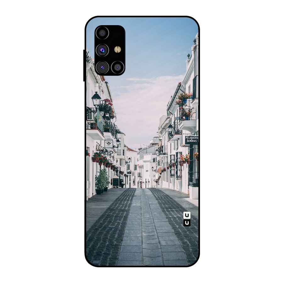 Aesthetic Street Metal Back Case for Galaxy M31s
