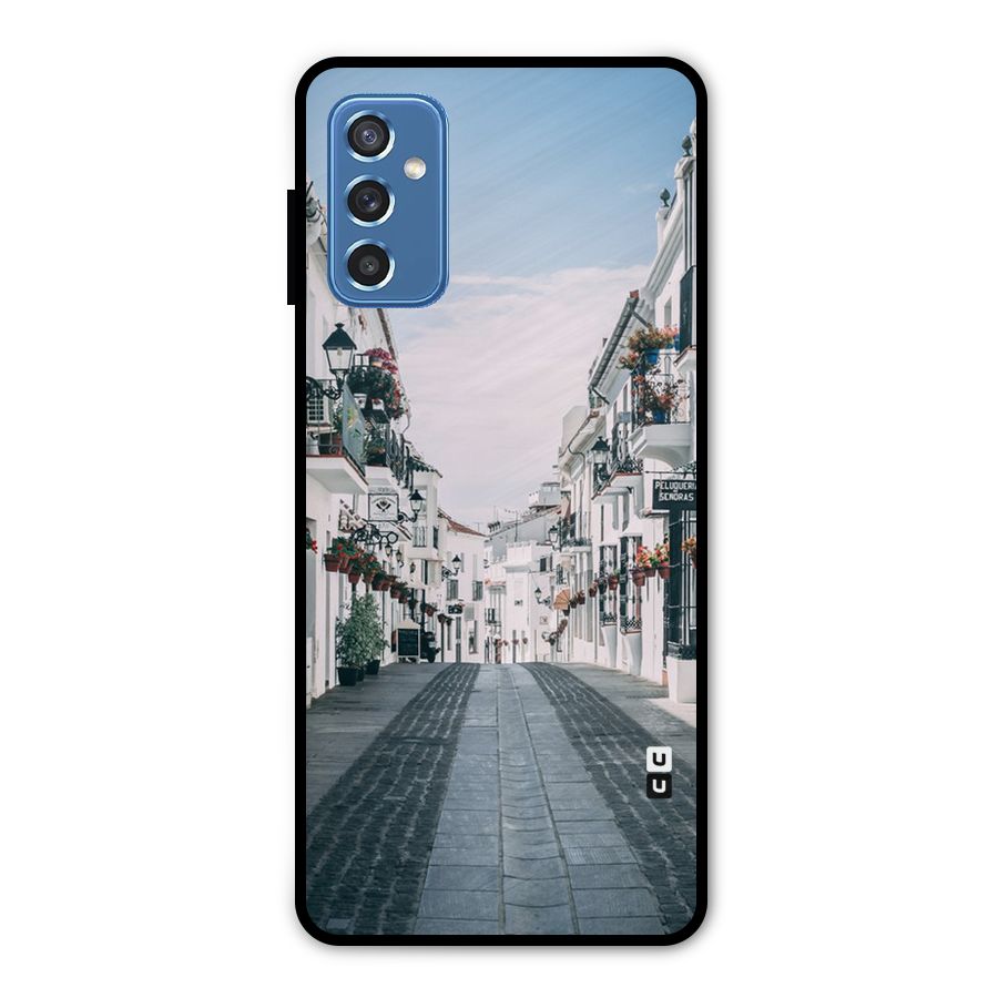 Aesthetic Street Metal Back Case for Galaxy M52 5G