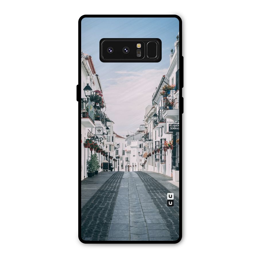 Aesthetic Street Metal Back Case for Galaxy Note 8