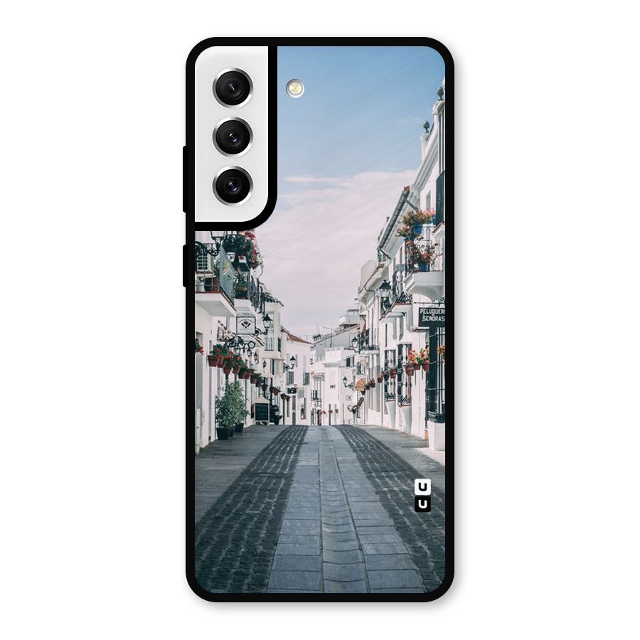 Aesthetic Street Metal Back Case for Galaxy S21 FE 5G