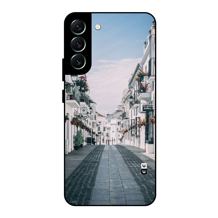 Aesthetic Street Metal Back Case for Galaxy S22 Plus 5G
