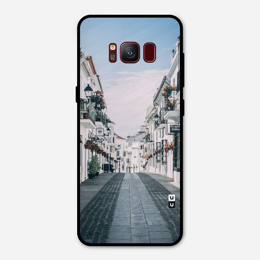 Aesthetic Street Metal Back Case for Galaxy S8