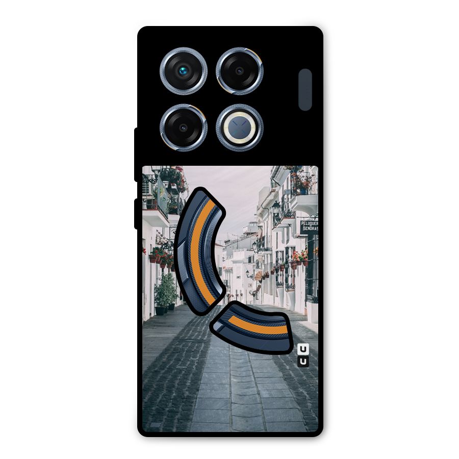 Aesthetic Street Metal Back Case for Infinix GT 20 Pro