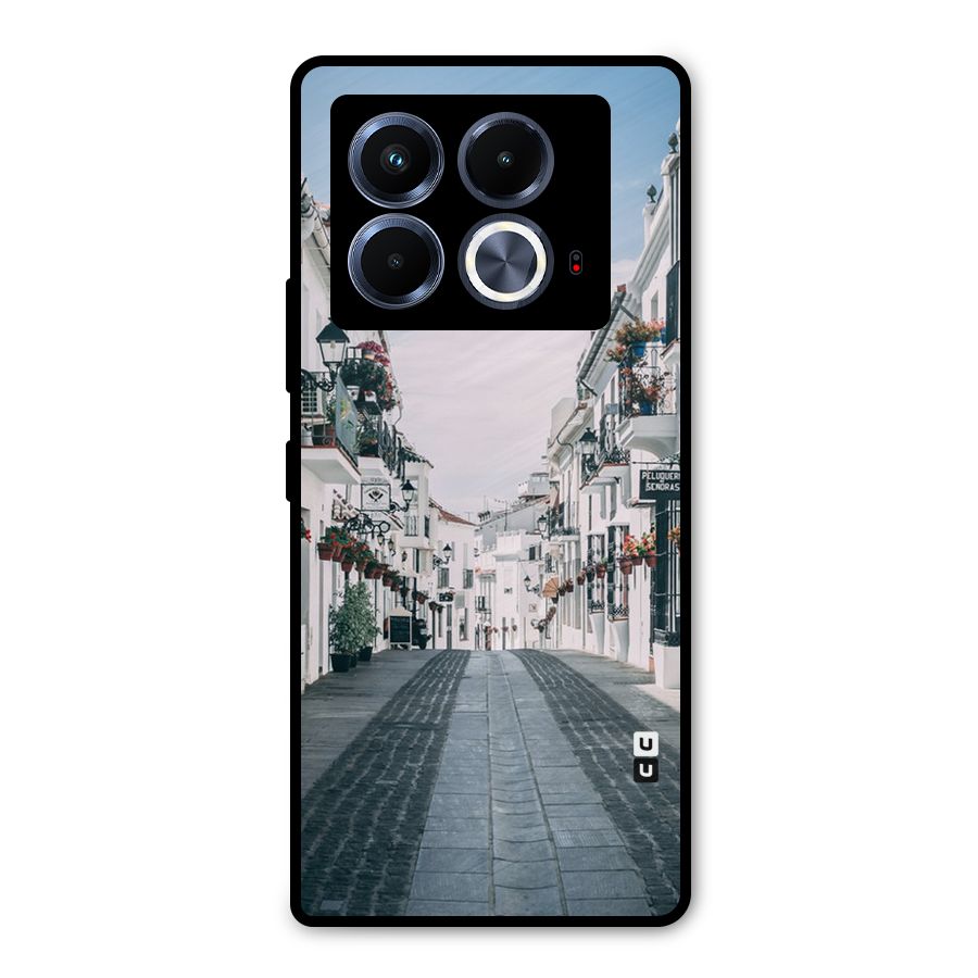 Aesthetic Street Metal Back Case for Infinix Note 40 5G