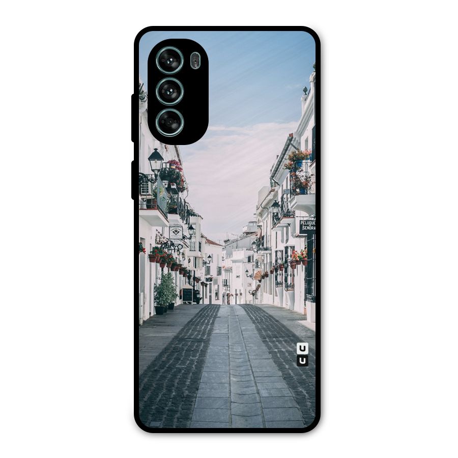 Aesthetic Street Metal Back Case for Moto G62
