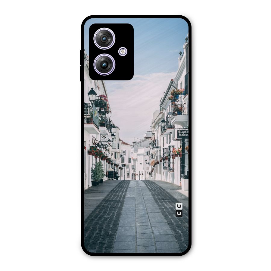Aesthetic Street Metal Back Case for Moto G64