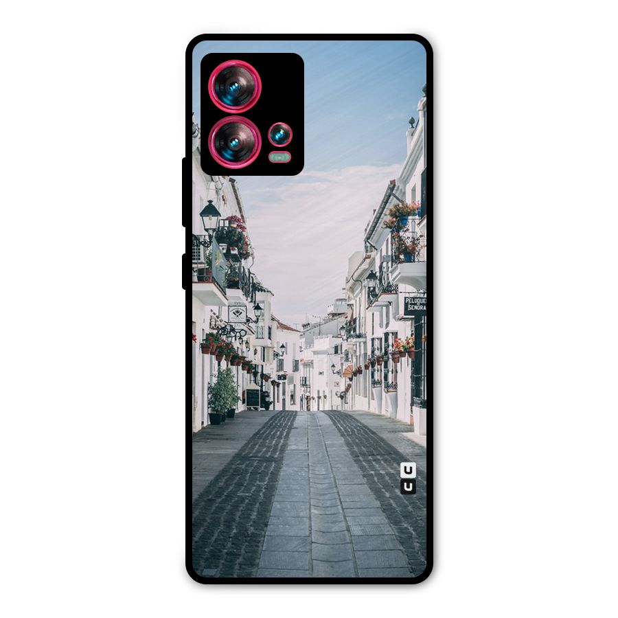 Aesthetic Street Metal Back Case for Motorola Edge 30 Fusion