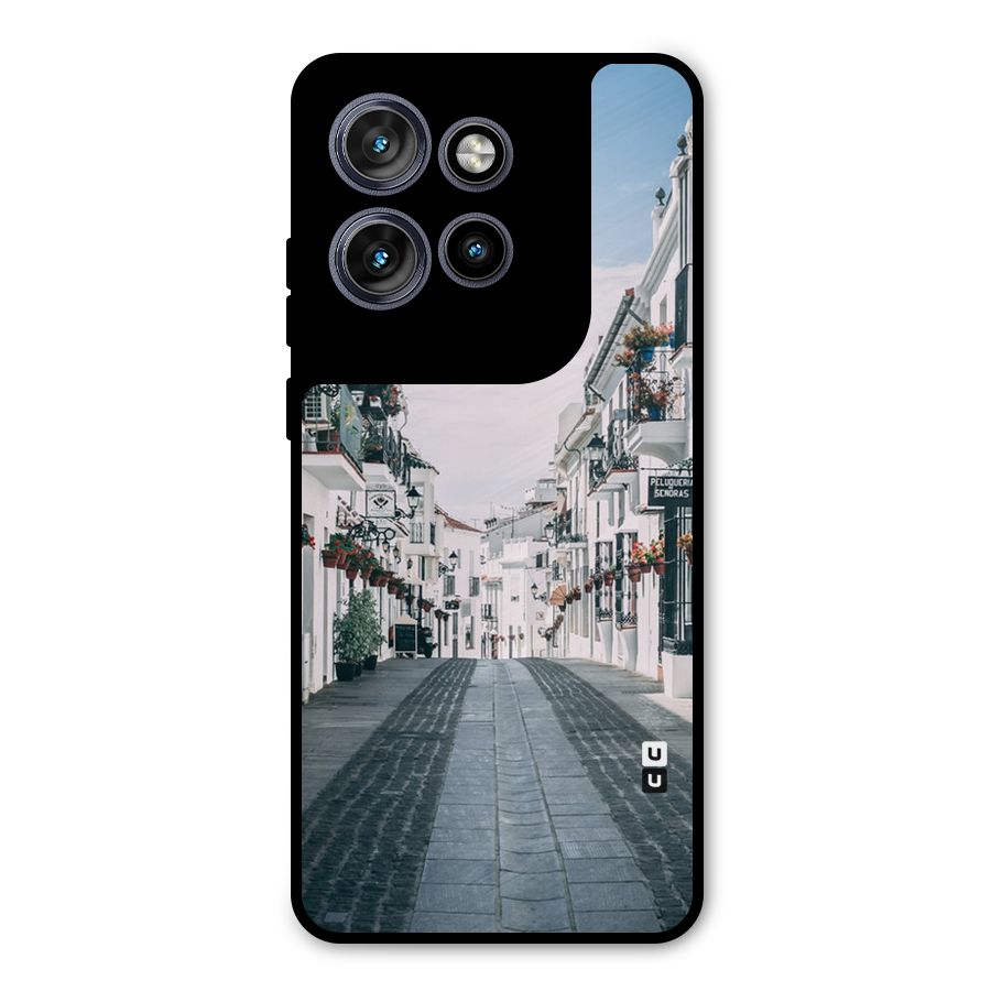 Aesthetic Street Metal Back Case for Motorola Edge 50 Neo