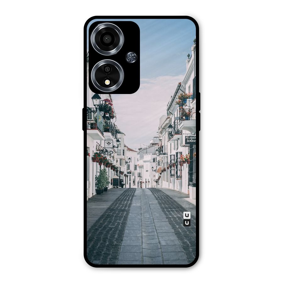 Aesthetic Street Metal Back Case for Oppo A59