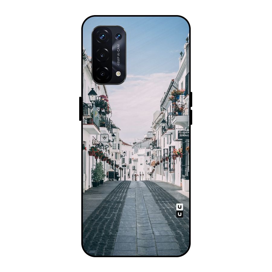 Aesthetic Street Metal Back Case for Oppo A74 5G