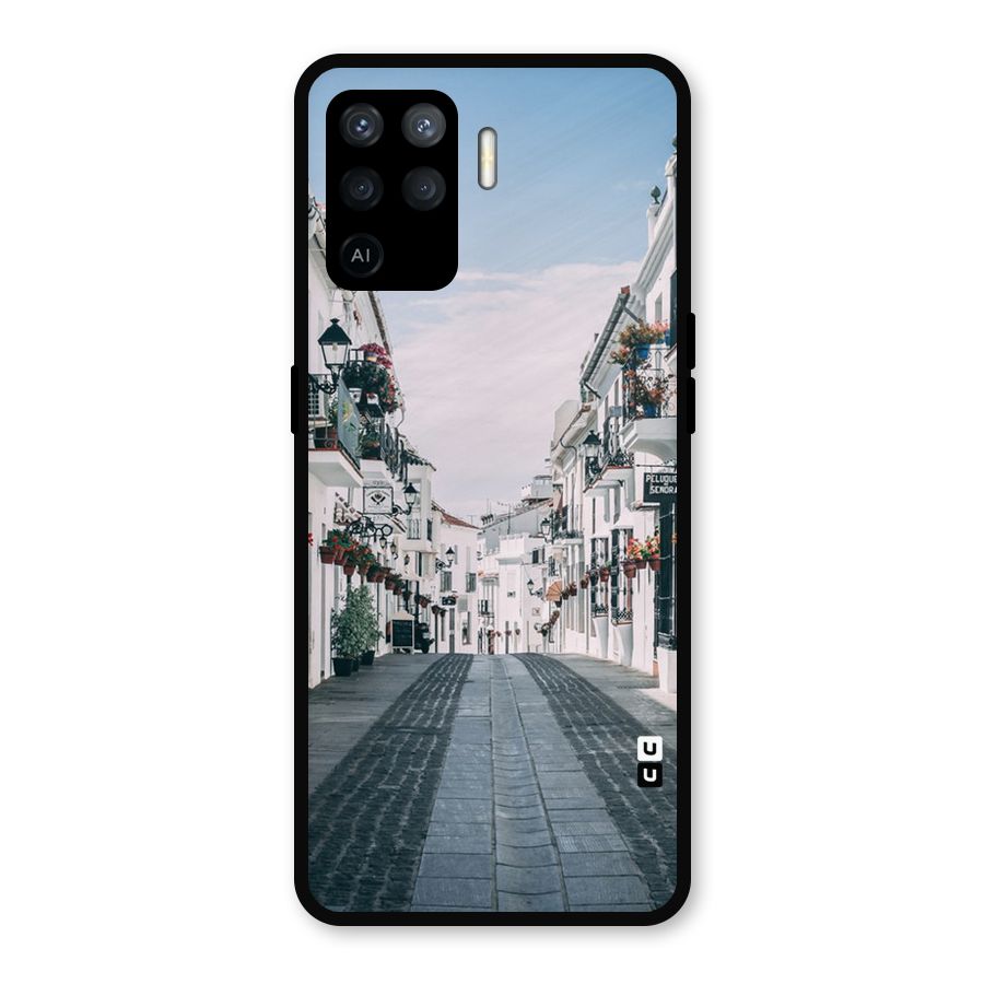 Aesthetic Street Metal Back Case for Oppo F19 Pro
