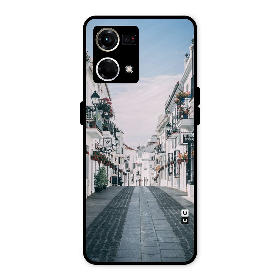 Aesthetic Street Metal Back Case for Oppo F21 Pro 4G