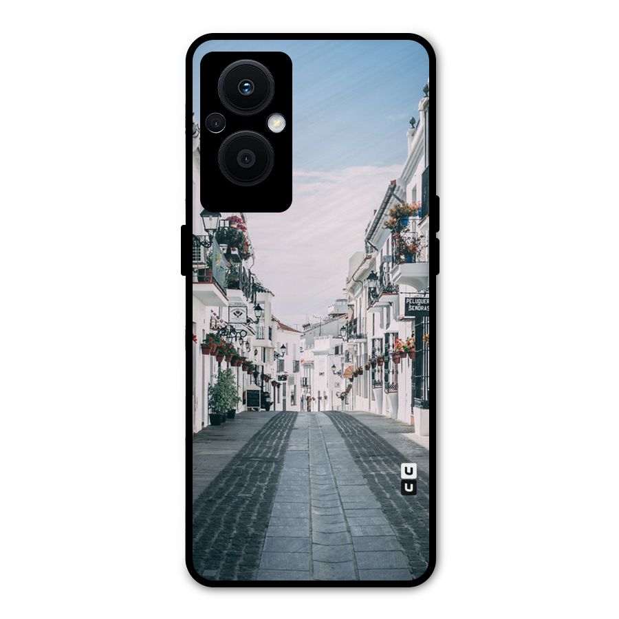 Aesthetic Street Metal Back Case for Oppo F21 Pro 5G