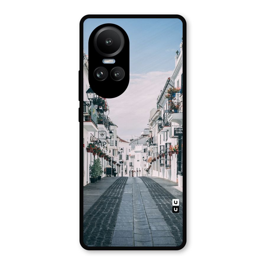 Aesthetic Street Metal Back Case for Oppo Reno10 Pro