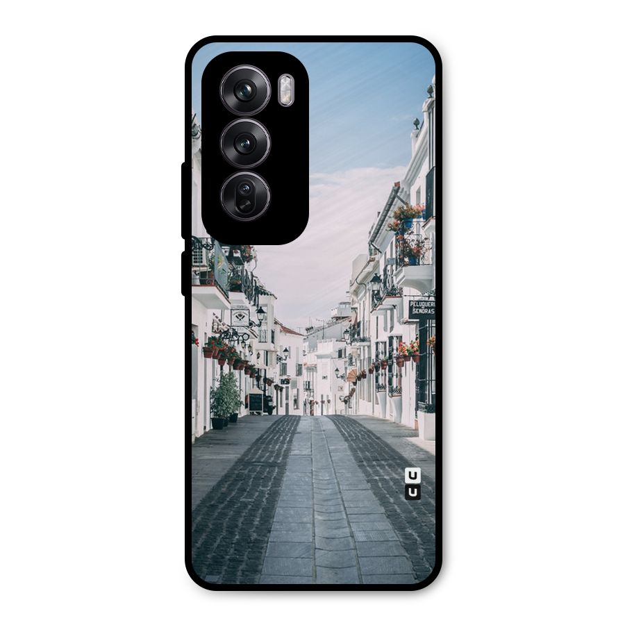 Aesthetic Street Metal Back Case for Oppo Reno12 Pro