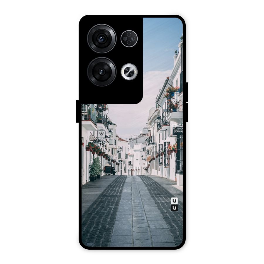 Aesthetic Street Metal Back Case for Oppo Reno8 Pro 5G