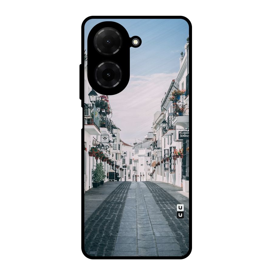 Aesthetic Street Metal Back Case for Poco C71