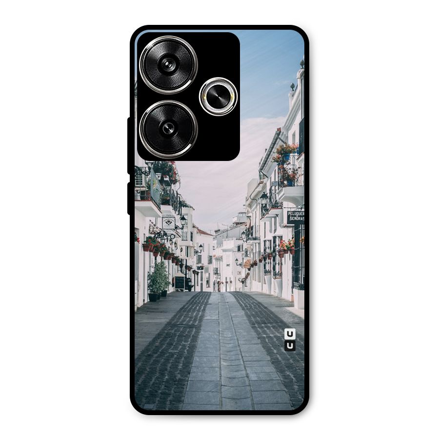 Aesthetic Street Metal Back Case for Poco F6