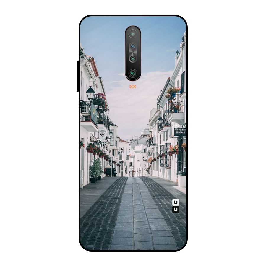 Aesthetic Street Metal Back Case for Poco X2