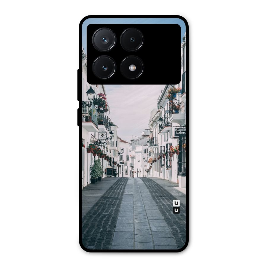 Aesthetic Street Metal Back Case for Poco X6 Pro
