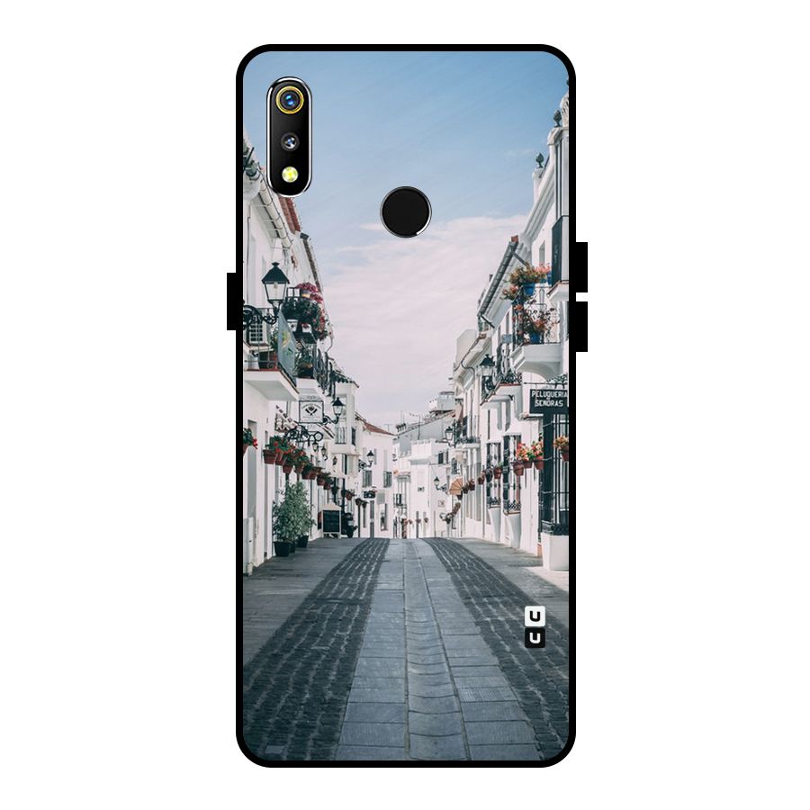 Aesthetic Street Metal Back Case for Realme 3