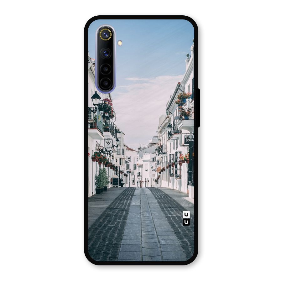 Aesthetic Street Metal Back Case for Realme 6
