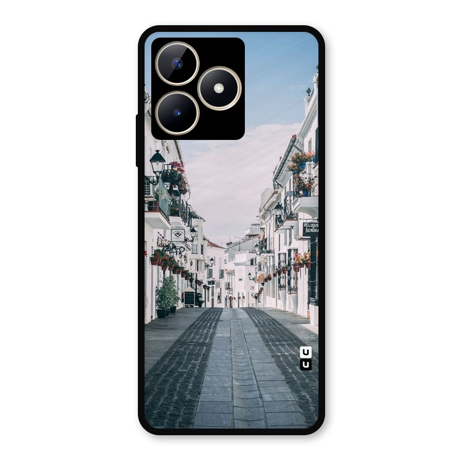 Aesthetic Street Metal Back Case for Realme C53