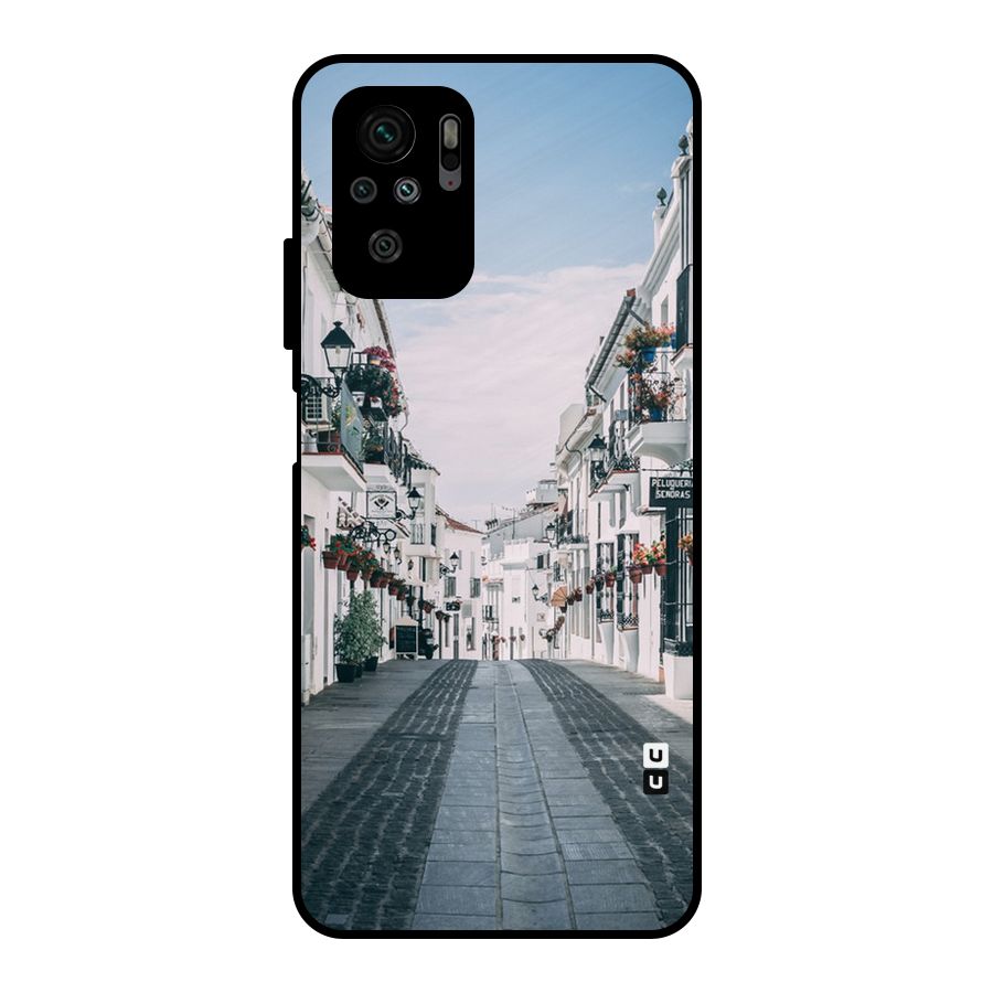 Aesthetic Street Metal Back Case for Redmi Note 10S