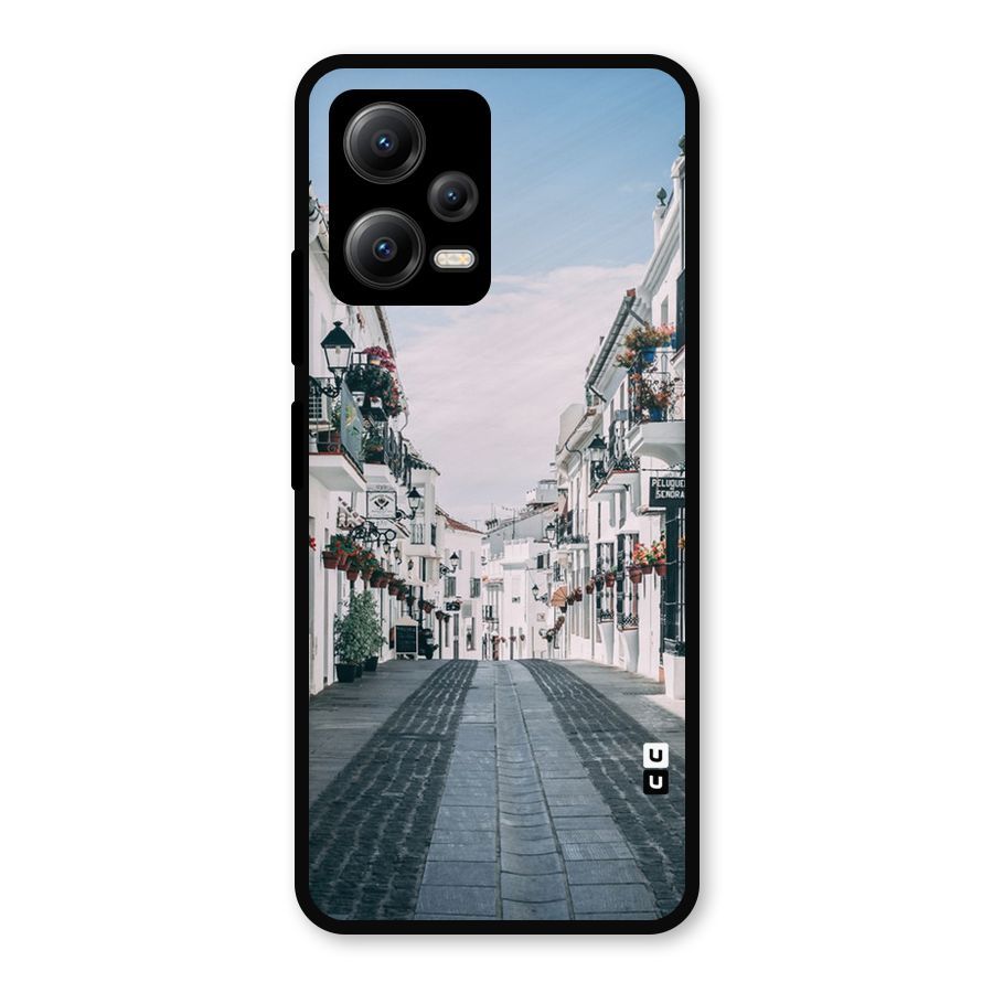 Aesthetic Street Metal Back Case for Redmi Note 12 5G