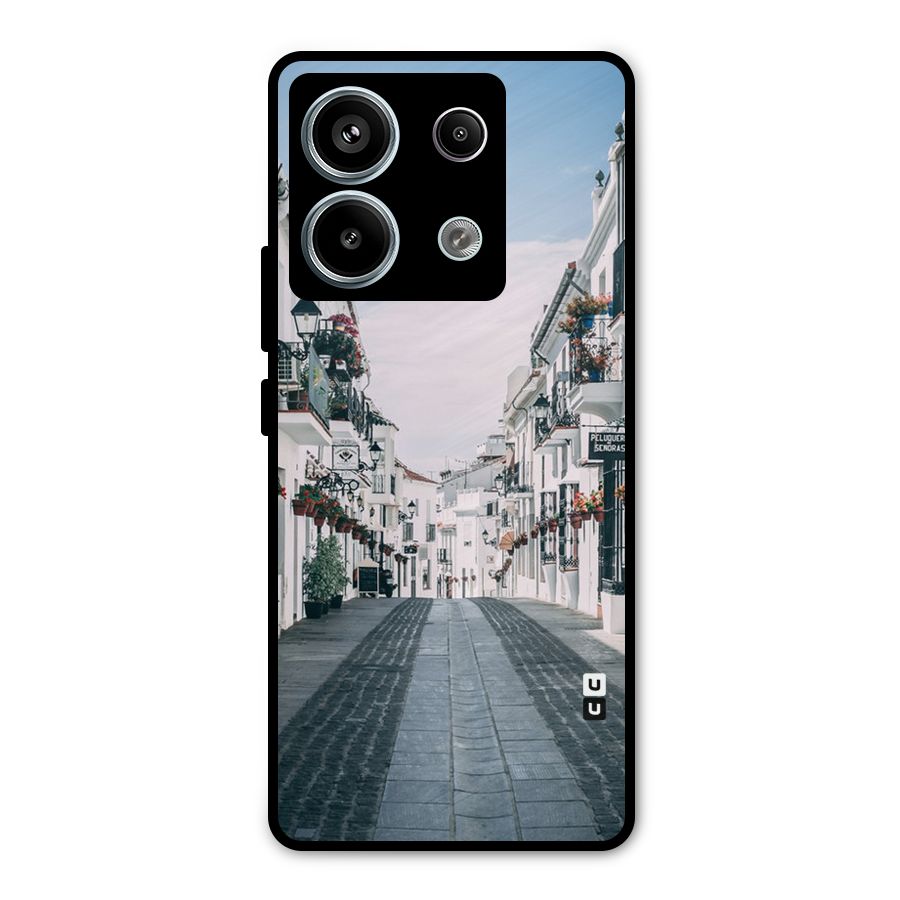 Aesthetic Street Metal Back Case for Redmi Note 13 Pro 5G