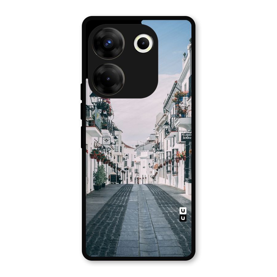 Aesthetic Street Metal Back Case for Tecno Camon 20