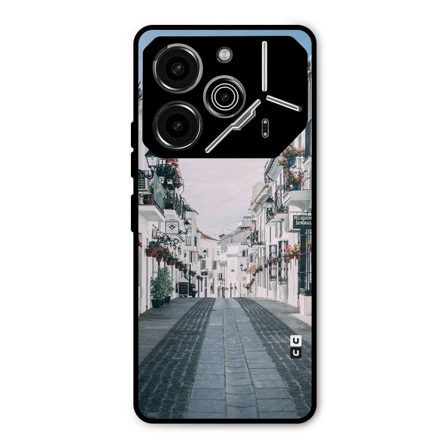 Aesthetic Street Metal Back Case for Tecno Pova 6 Pro