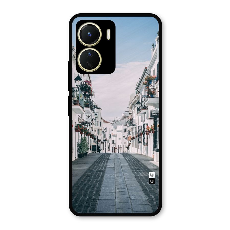 Aesthetic Street Metal Back Case for Vivo T2x