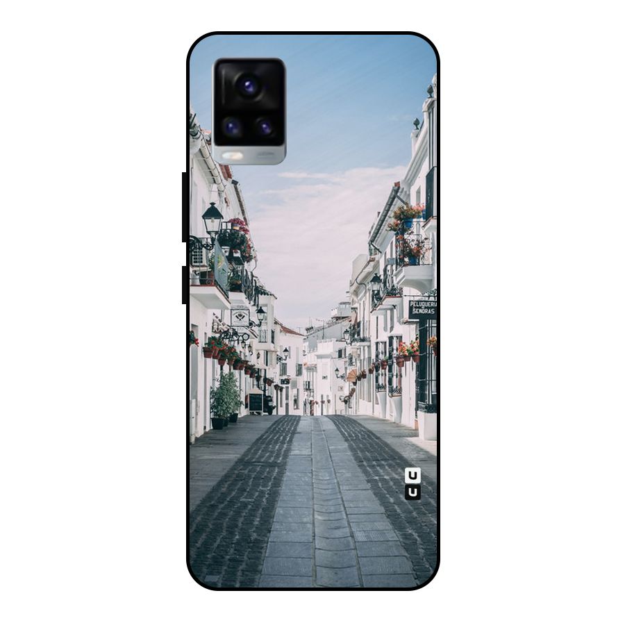 Aesthetic Street Metal Back Case for Vivo V20 2021
