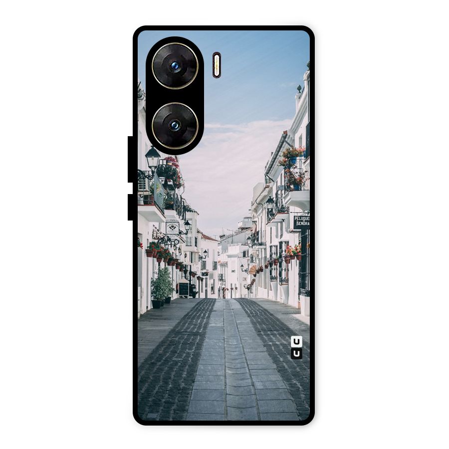 Aesthetic Street Metal Back Case for Vivo V29e