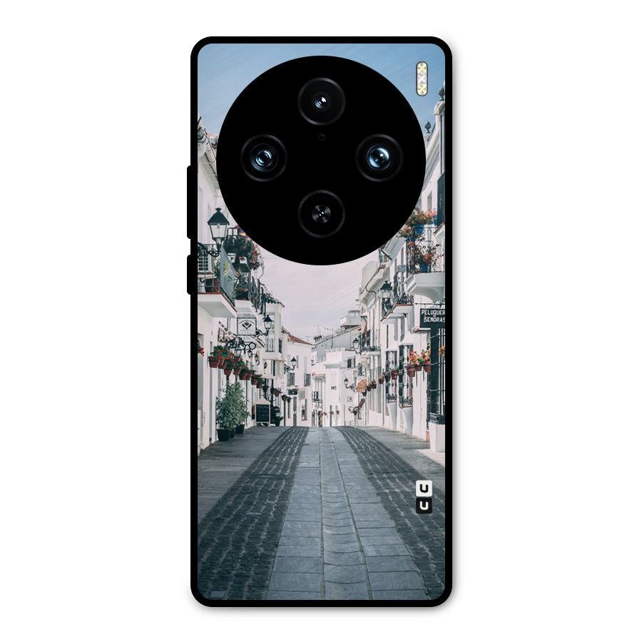 Aesthetic Street Metal Back Case for Vivo X100 Pro