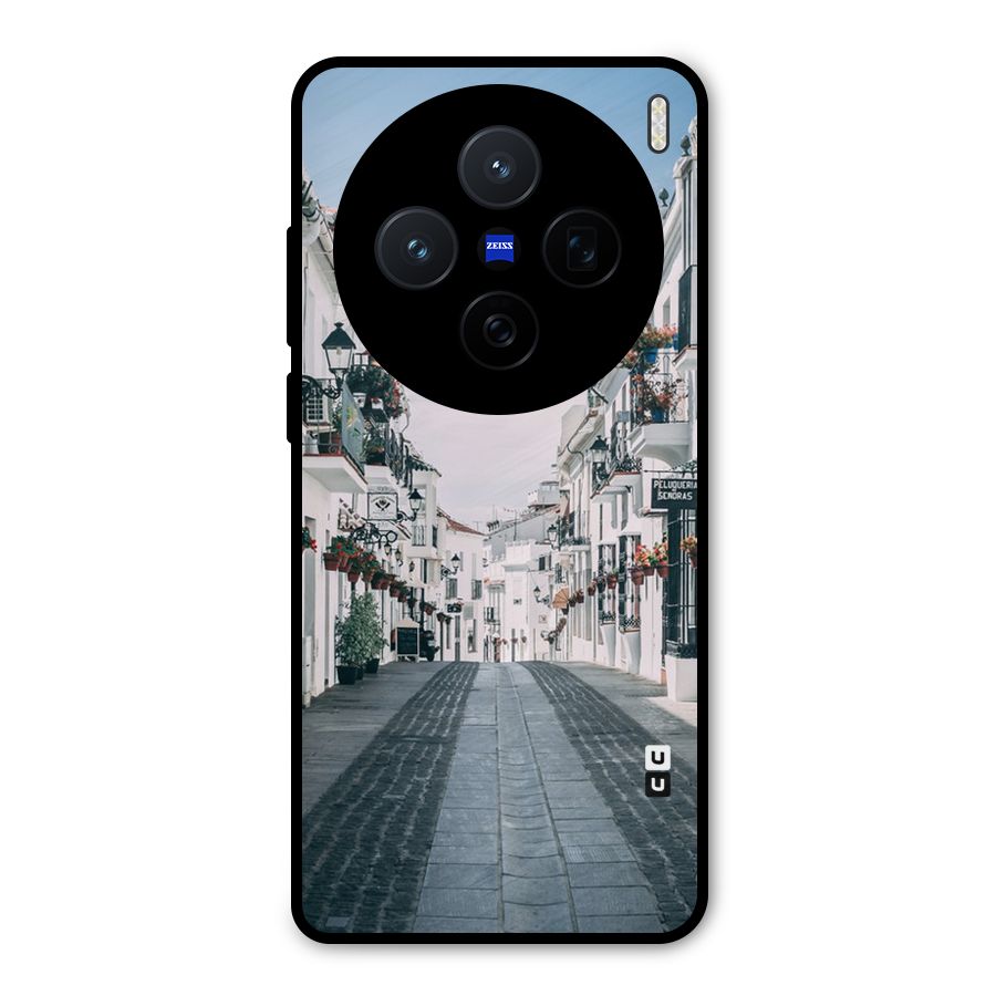 Aesthetic Street Metal Back Case for Vivo X200
