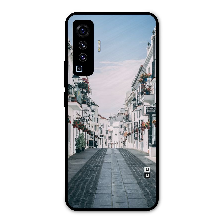 Aesthetic Street Metal Back Case for Vivo X50
