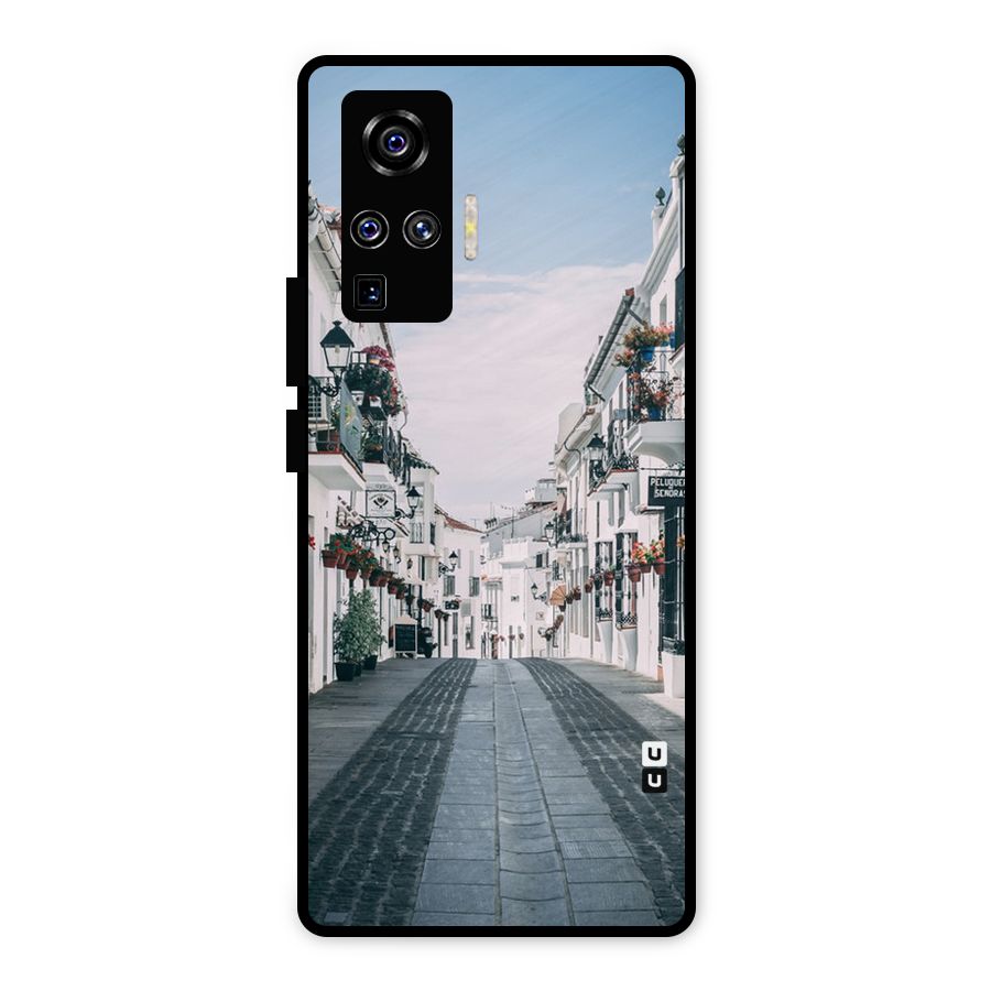Aesthetic Street Metal Back Case for Vivo X50 Pro