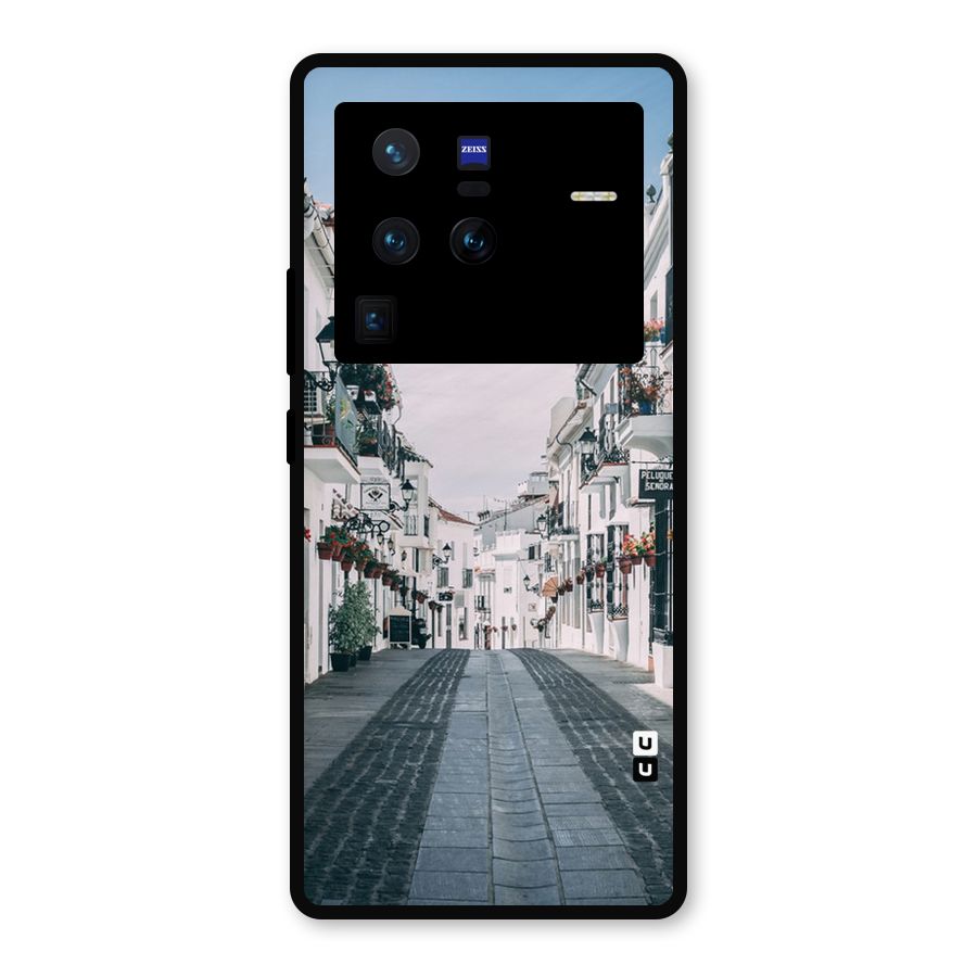 Aesthetic Street Metal Back Case for Vivo X80 Pro