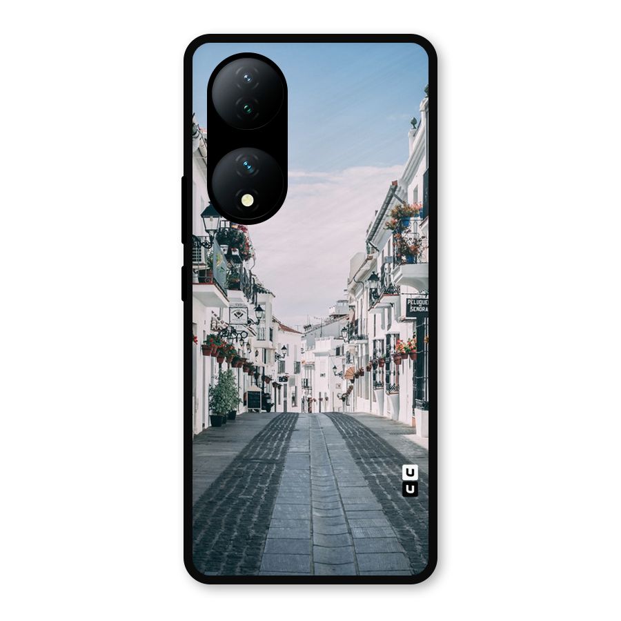 Aesthetic Street Metal Back Case for Vivo Y100
