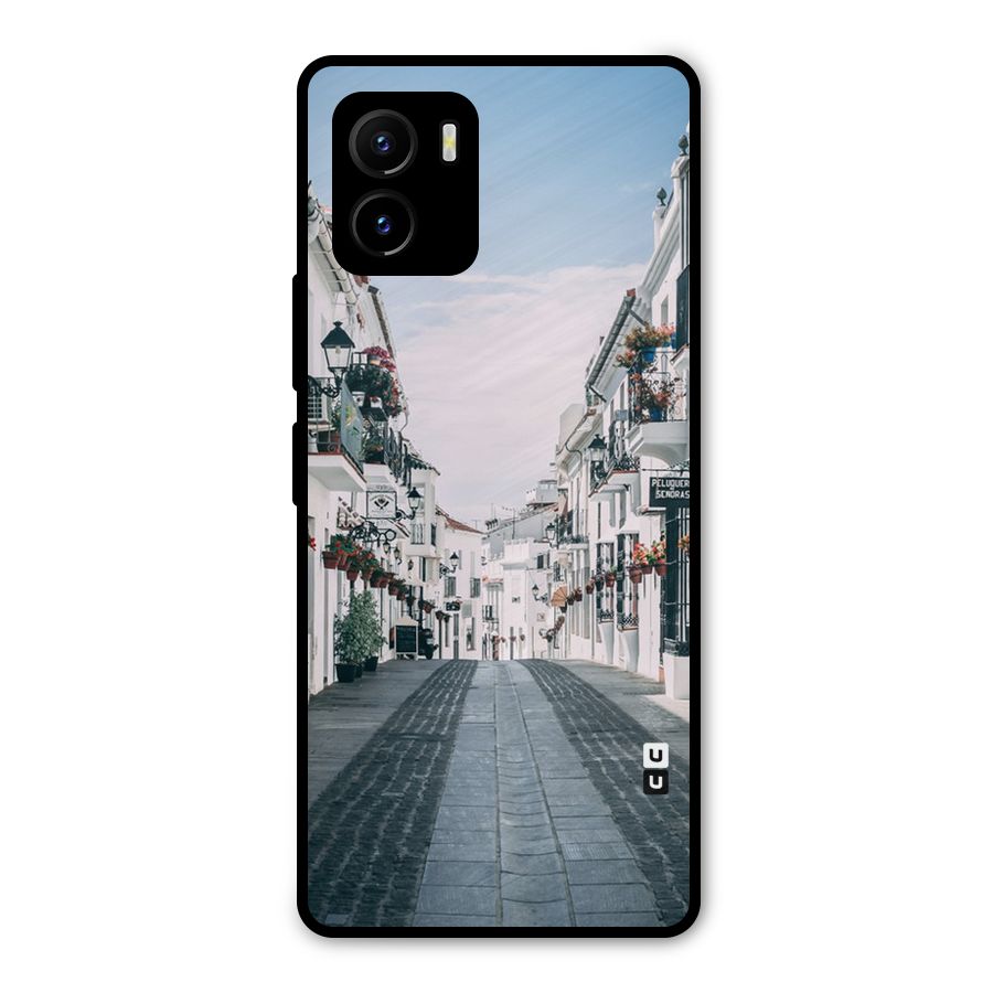 Aesthetic Street Metal Back Case for Vivo Y15s