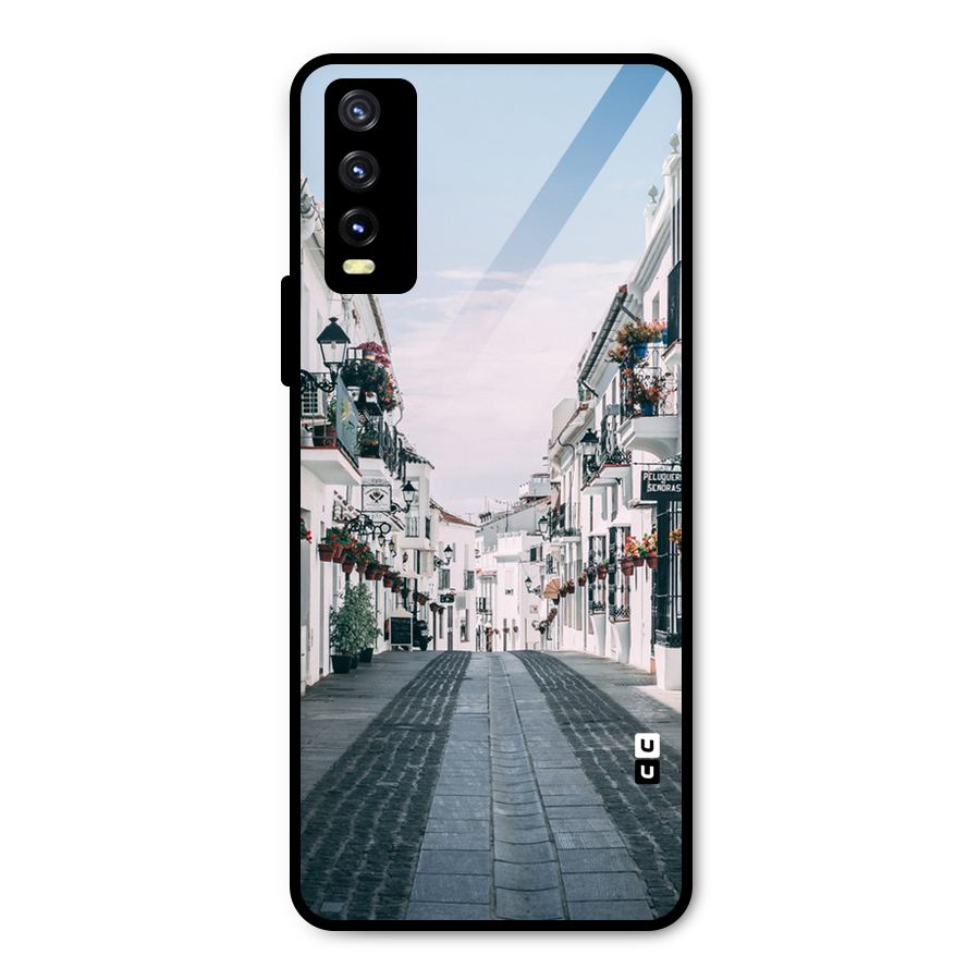 Aesthetic Street Metal Back Case for Vivo Y20g
