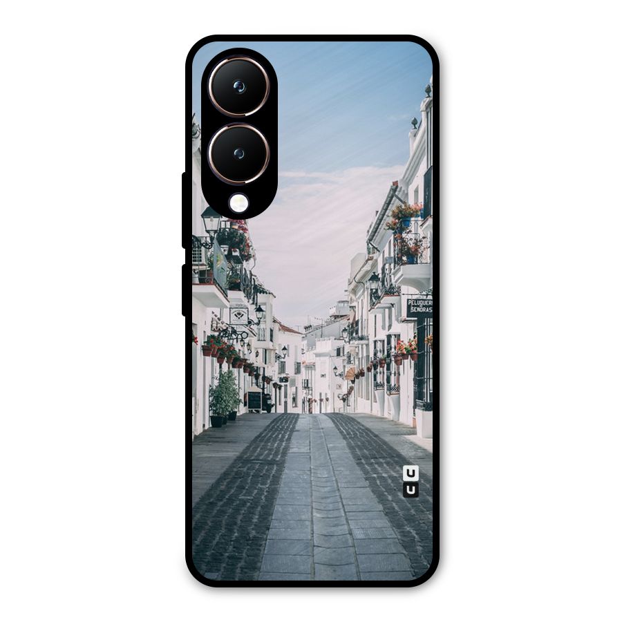 Aesthetic Street Metal Back Case for Vivo Y28
