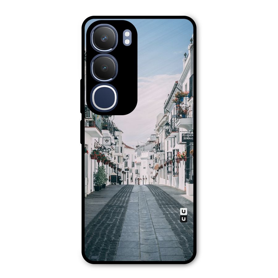 Aesthetic Street Metal Back Case for Vivo Y29