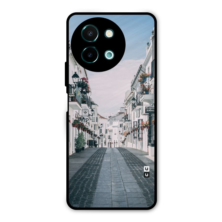 Aesthetic Street Metal Back Case for Vivo Y58