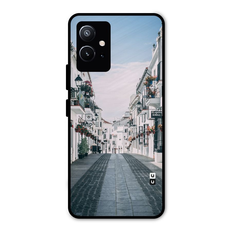 Aesthetic Street Metal Back Case for Vivo Y75 5G